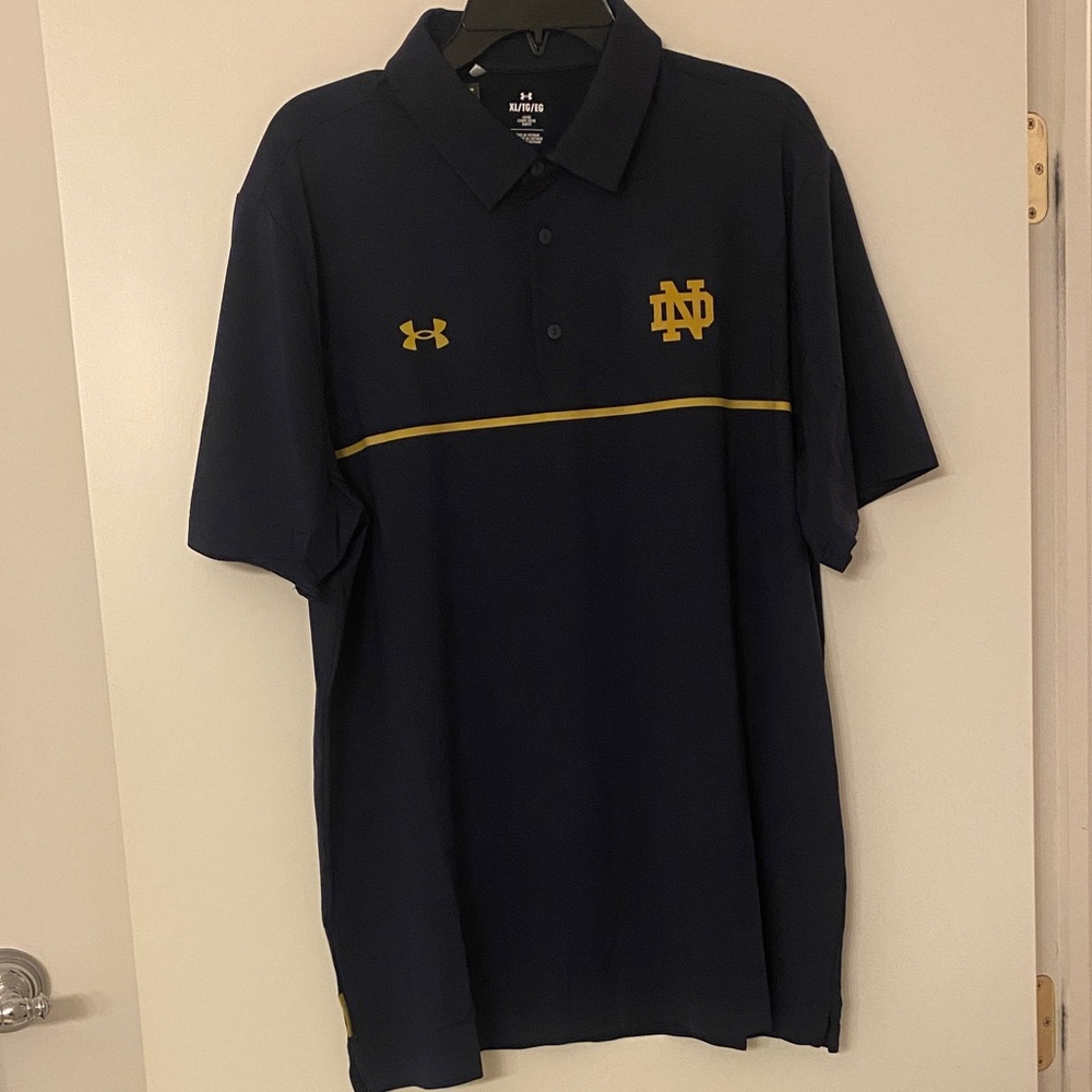 Notre Dame x Under Armour men’s navy polo